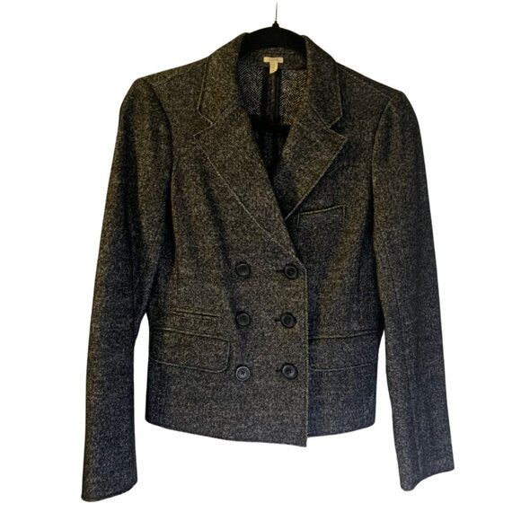 J. Crew Gray Double-Breasted Blazer - Picture 1 of 8